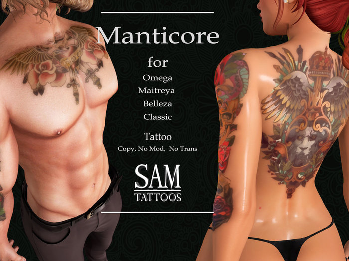 - SAM Tattoos - MANTICORA COLOR