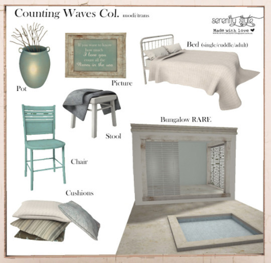 Serenity Style- Counting Waves Bungalow RARE