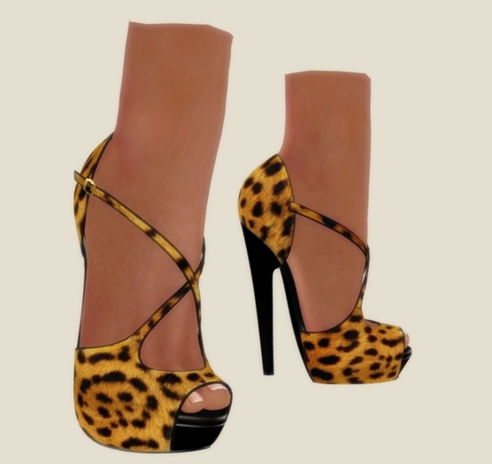 0005447 Peeptoe High Slink Leopard