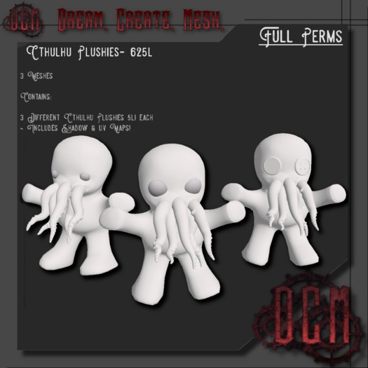 ~ D.C.M ~  [Cthulhu Plushies] (Fullperm)