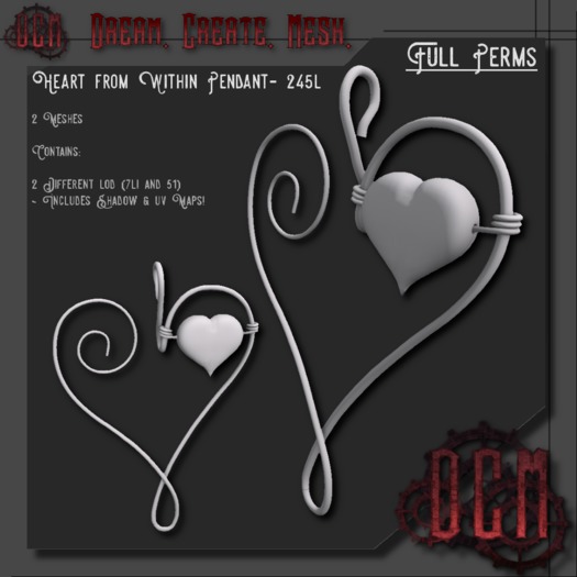 ~ D.C.M ~  [Heart from Within Pendant] (Fullperm)