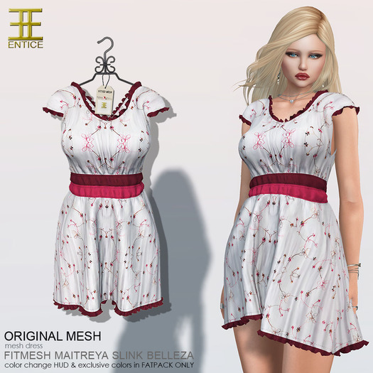 Entice - Bird Set Free Dress - Maroon