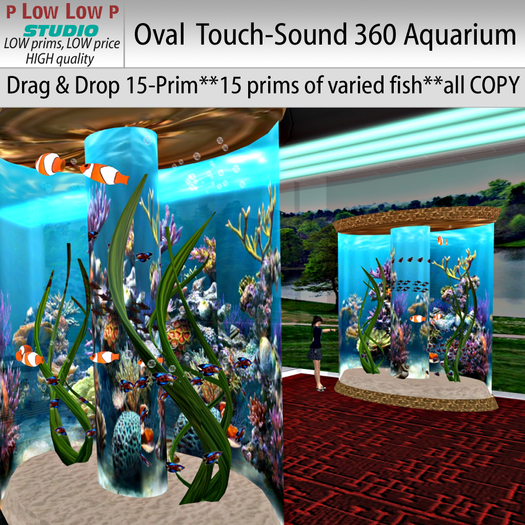 P Low Oval Touch-Sound 360 Aquarium