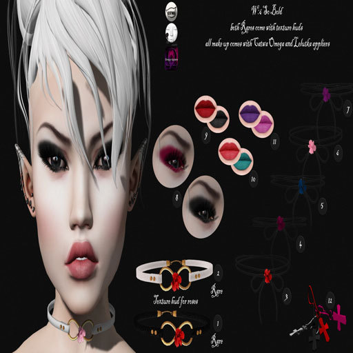 W:6 So Bold Choker white RARE 2