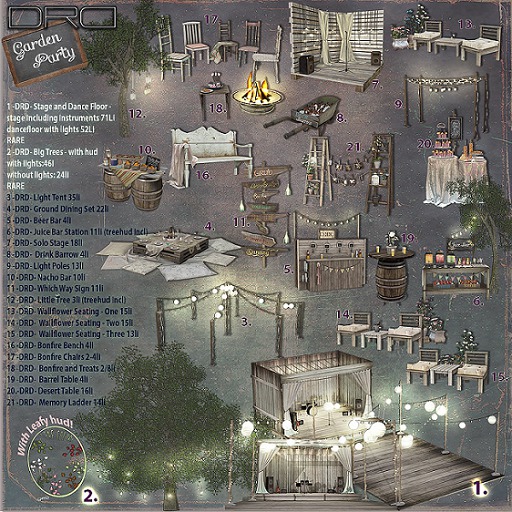 2 -DRD- Garden Party - Big Trees - RARE