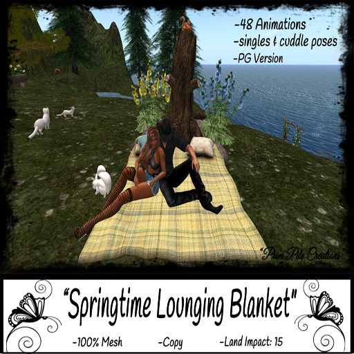 ~PPC~ Springtime Lounging Blanket PG BOXED
