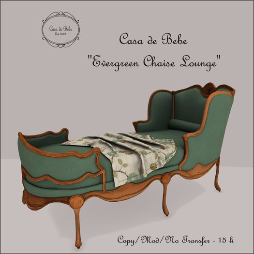 {CdB} Evergreen Chaise Lounge (Rez Me)