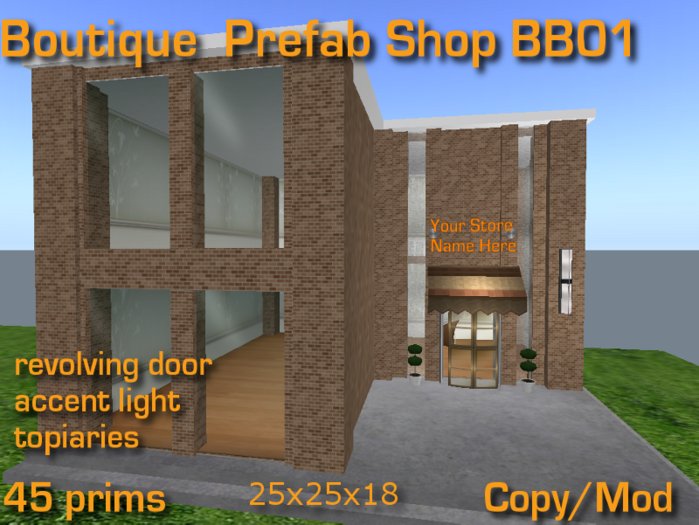 Boutique Prefab Shop BB01-Boxed