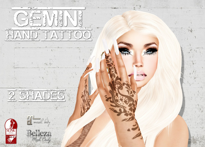[.Twisted Barbie.]- GEMINI HAND TATTOO