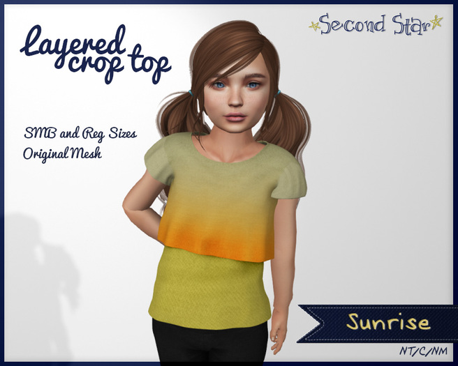 Layered Crop Top - Sunrise