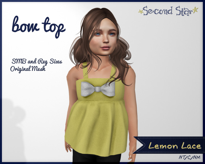 Bow-Top - Lemon Lace