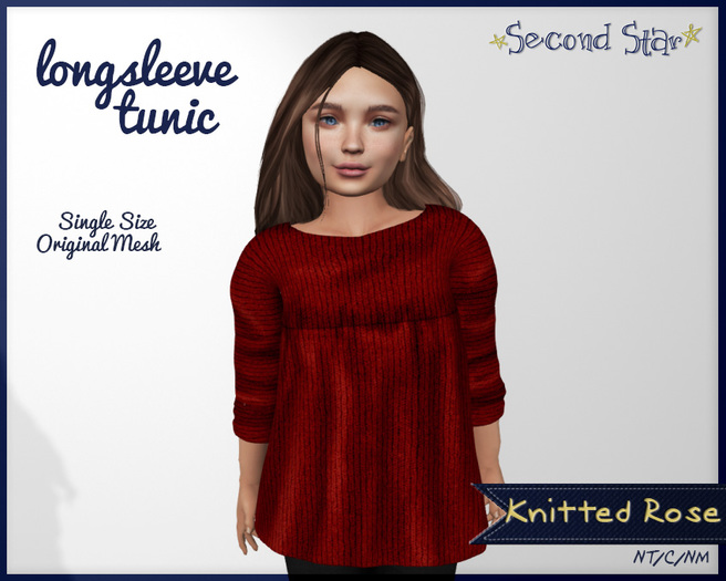 Longsleeve Tunic - Knitted Rose