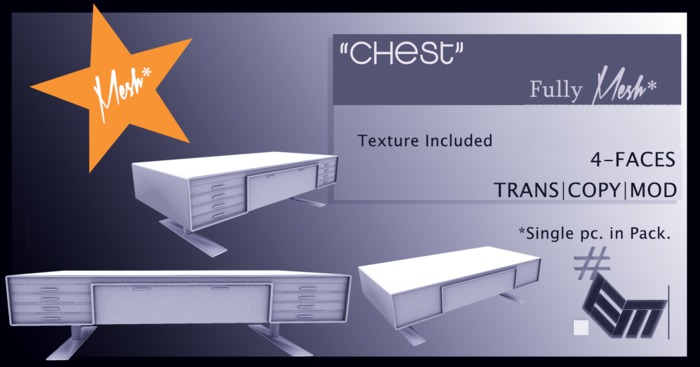 *Promo - Full Perm Mesh Furniture "Chest" - Entity Mesh