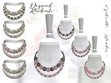 .::Pretty Dogwood Rosehearts Necklace::.