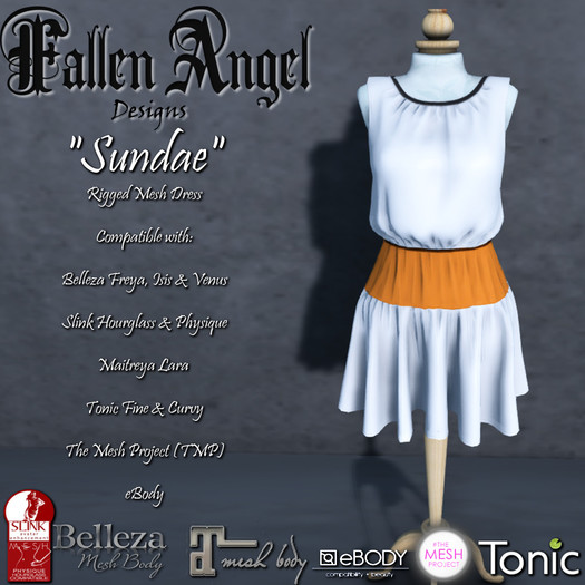 F.A.D "Sundae" Dress - ColorBlock Orange