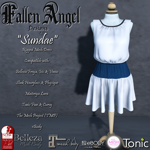 F.A.D "Sundae" Dress - ColorBlock Navy