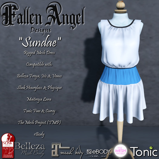 F.A.D "Sundae" Dress - ColorBlock Blue