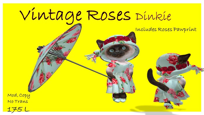Vintage Roses Diinkie Box