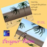 3 designer Palm trees-crate