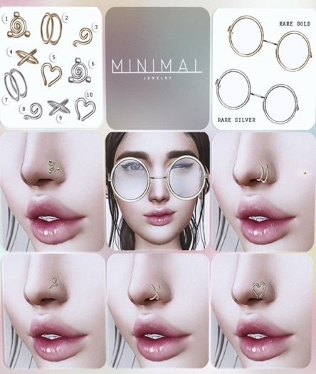 MINIMAL - Gio Piercing *3* -Gold-