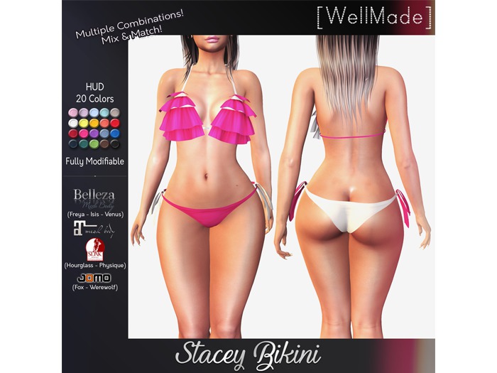 [WellMade] Stacey Bikini - HUD 20 Colors