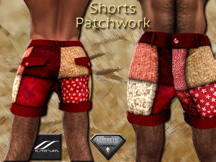 Short Patchwork red by WhatEver