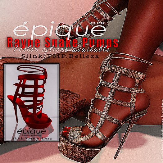 'Epique Rayne Heels Red