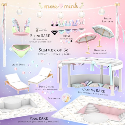 {moss&mink} Summer of 69 - Bikini Purple