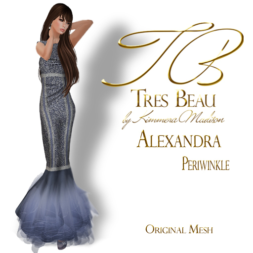 Tres Beau "Alexandra", Periwinkle Sequin