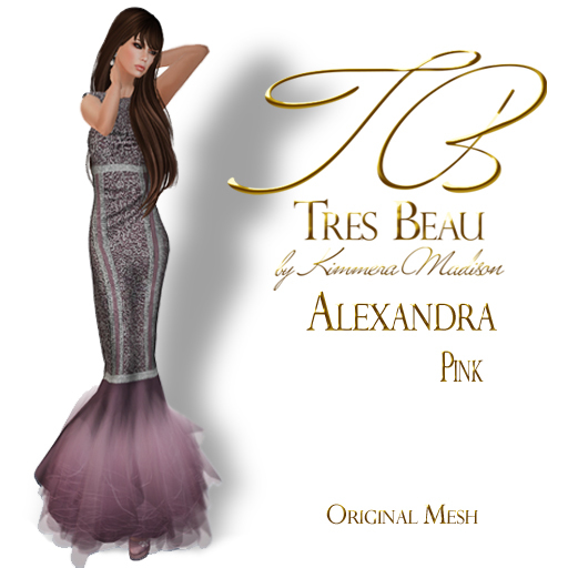 Tres Beau "Alexandra", Pink Sequin BOXED