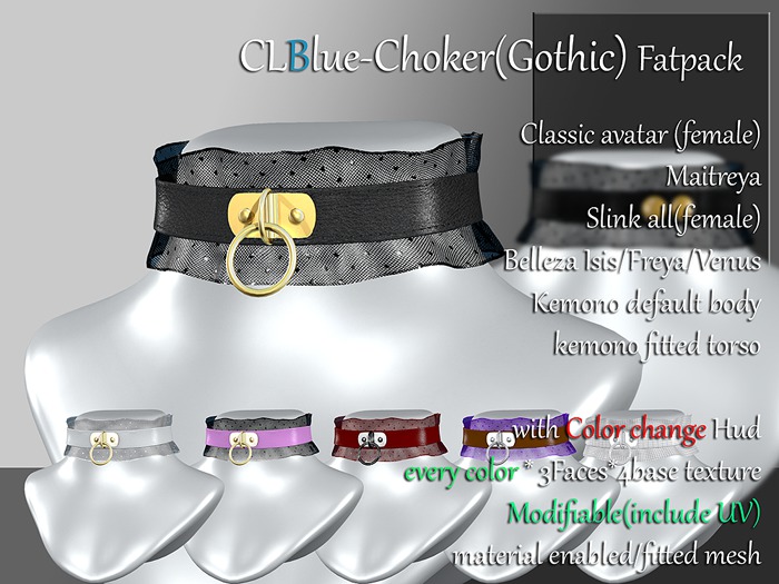 CLBlue-Choker(Gothic) Fatpack