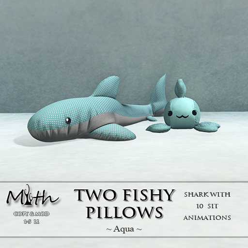 Myth - Fishy Pillows - Aqua