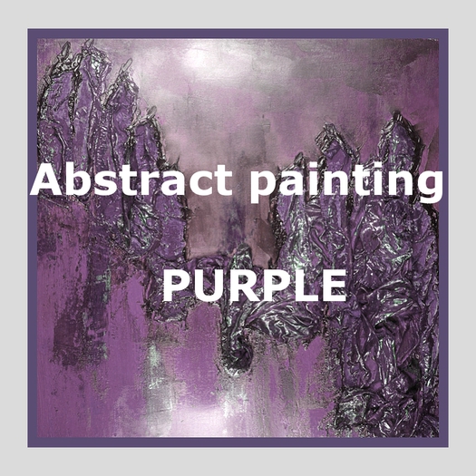 Abstract painting - purple