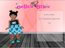 Teal skully Dress
