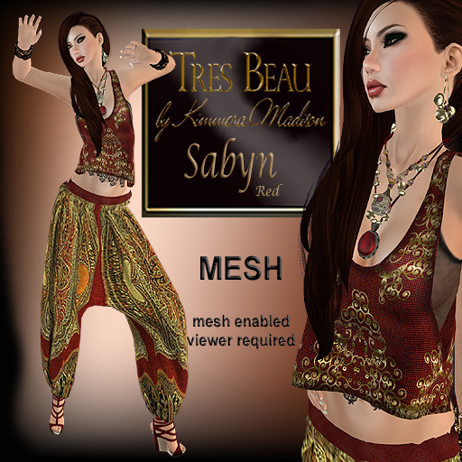 Tres Beau "Sabyn", Red BOXED