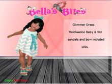 *BB* Teal Glimmer Dress