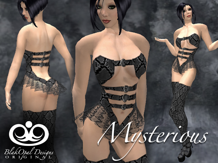 Mysterious Lizard Outfit - Black