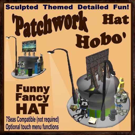 (CC) Fancy Fishing Hat: 'Patchwork Hobos'