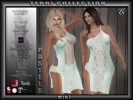 Second Life Marketplace - TS-Terri-Pastels-Mint