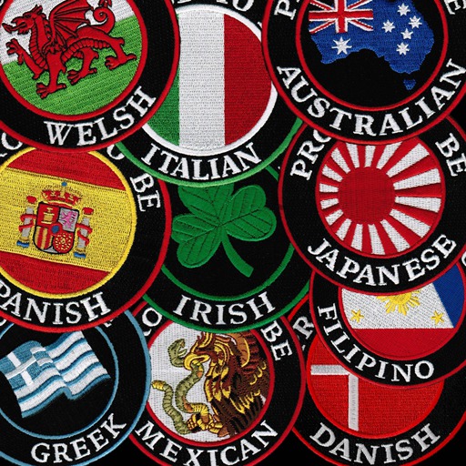 ~WD~ Biker Patches Countries 2