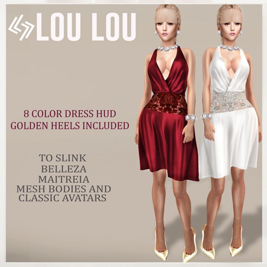 LEGENDAIRE LOU LOU DRESS with HEELS