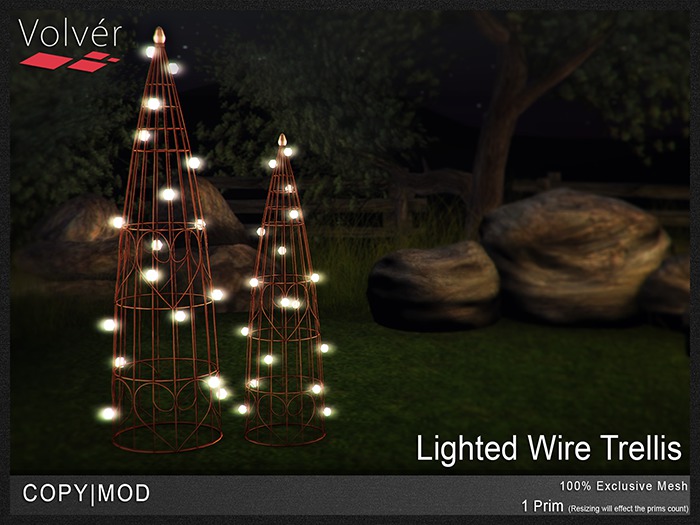 Volver - Lighted Wire Trellis