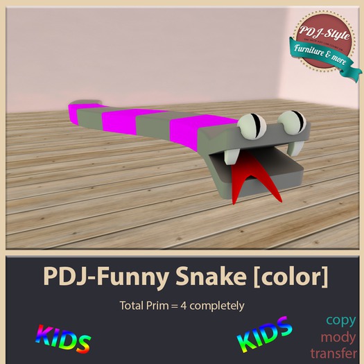 PDJ-Funny Snake [color] Box