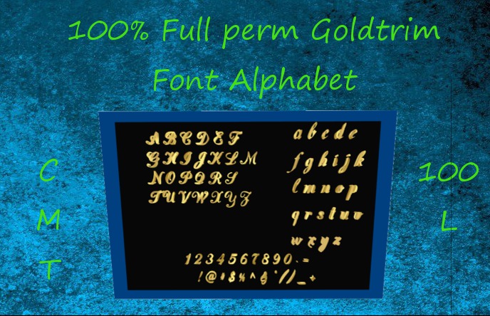 Gold Trim Font Alphabet By Eternal Breedables & Tiny Builds