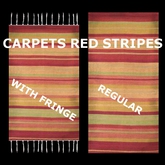 Mexican carpets Red stripes - pack of 2
