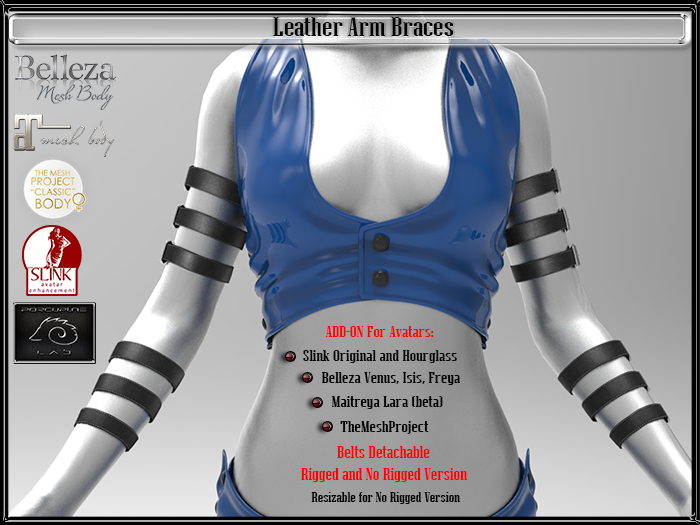 [PL] - Full Perm - Leather Arm Braces