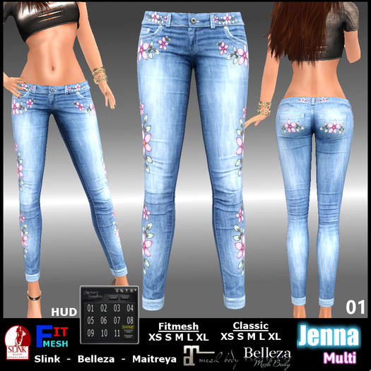 Jenna - Skinny Jeans - (Multi Design) - DEMO