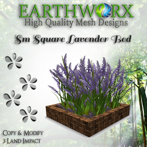 EARTHWORX-Sm Square Lavender Bed [BOX]