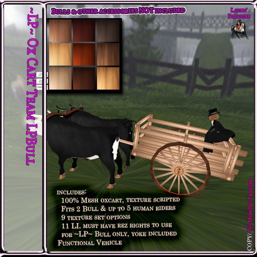 ~LP~ Ox Cart [LPBull] Boxed Team