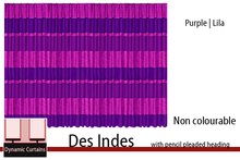 Dynamic Curtains - DesIndes Purple | Lila moving curtains, drapes, valances